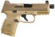 FN 509 Tactical Compact 9mm Pistol Flat Dark Earth 9mm Pistol, Threaded Barrel, Optics Ready, No Manual Safety
