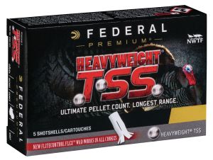 Federal Premium Heavyweight TSS 410 Gauge 3" 13/16 oz #9 Tungsten Shot, 5 Shell Box