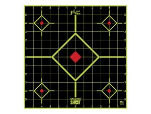 Pro-Shot SplatterShot Sight-In Self-Adhesive Paper Target 12" 5-Diamond Bullseye, 5 Count