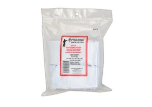 Pro-Shot Cleaning Patches .38 - .45 Cal/ .410 / 20 Gauge 2.25" Square Cotton Flannel, 250 Pack