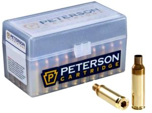 Peterson Cartridge 25 Creedmoor SRP Brass, 50 Rounds