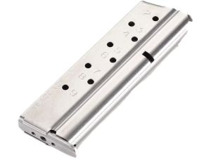 Wilson Combat Compact 1911 920 Series Silver Stainless Steel Magazine 9mm 9 Rounds