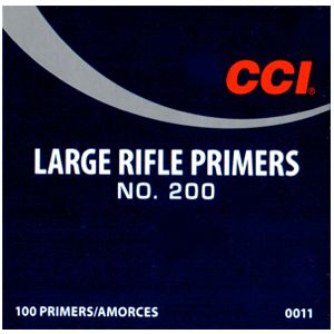 CCI #200 Standard Large Rifle Primers, 1000 Count (STORE PICK UP ONLY)