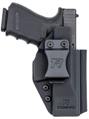 Rounded Gear Universal Kydex IWB Black Kydex Belt Clip Holster