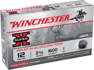 Winchester 12 Gauge 2 3/4" 1 oz Super X Lead Rifle Slug Ammunition 5 Rounds