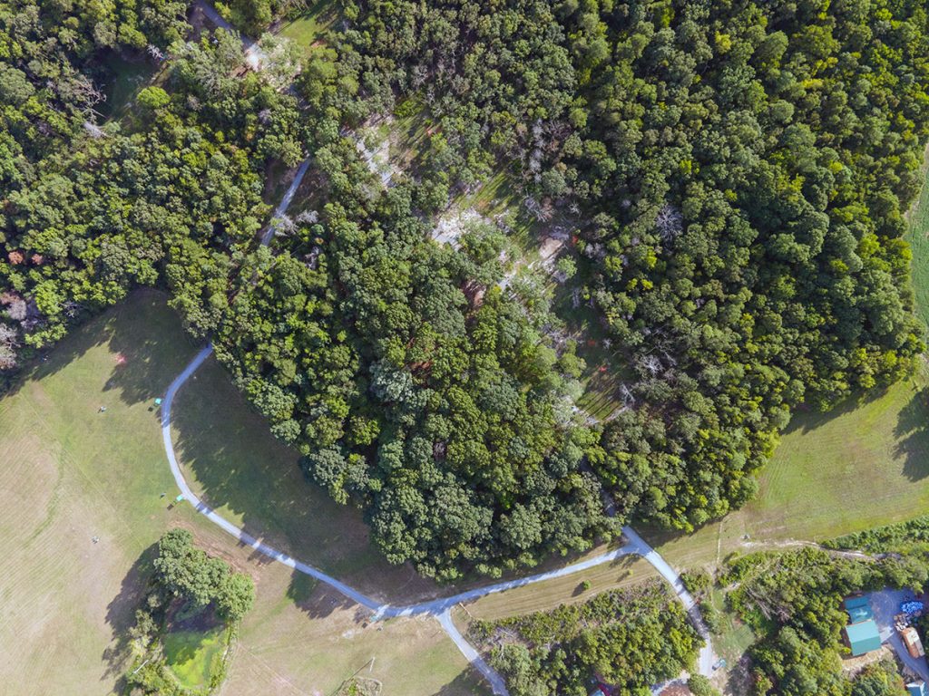 Hyatt Farms woods course. Charlotte's Sporting Clays Course.